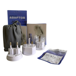 Adaptador Conector Enchufe Internacional EU UK USA