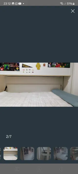 Litera Plegable Blanca