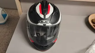 Casco Moto HJC Blanco y Rosa