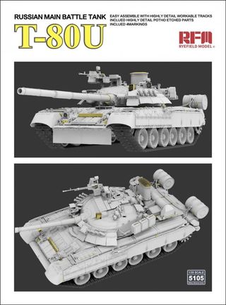 Maqueta T-80U Russian Main Battle Tank RFM 1/35