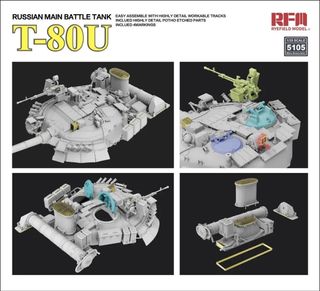 Maqueta T-80U Russian Main Battle Tank RFM 1/35