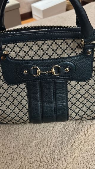 Borsa Gucci Catherine Beige/verde scuro/nero