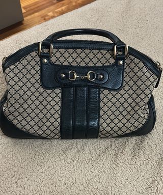 Borsa Gucci Catherine Beige/verde scuro/nero