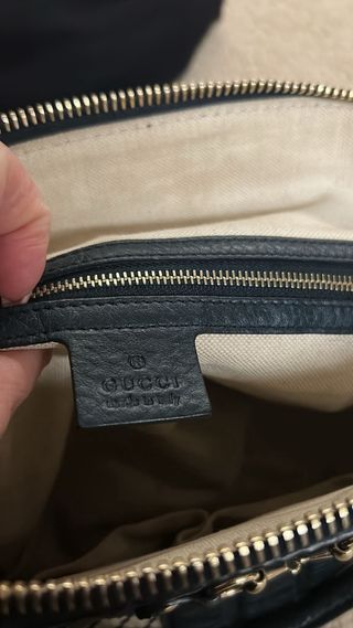 Borsa Gucci Catherine Beige/verde scuro/nero