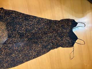 Vestido Zara estampado animal print tam L