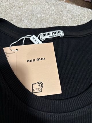 Camiseta Miu Miu tirantes mujer