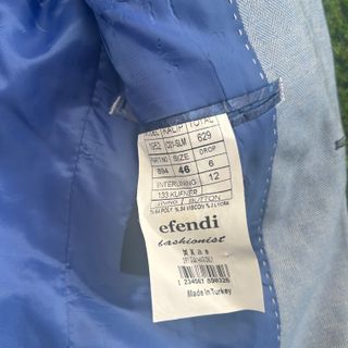 Chaqueta y chaleco traje gris azul