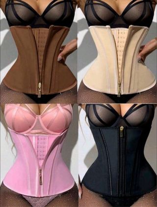 Cinturilla Moldeadora Negra Cremallera