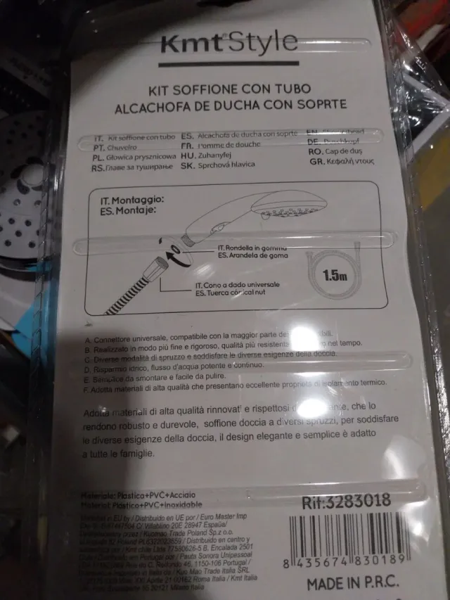 Alcachofa Ducha Manguera Soporte Kmt Style