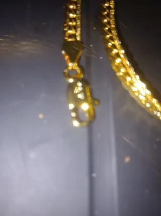 Pulsera Oro 18k Piel Serpiente Lujo