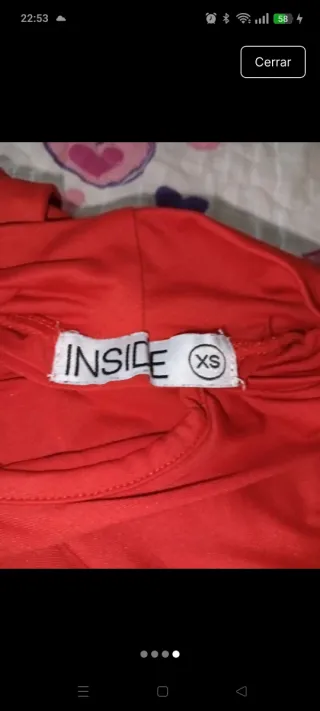 Jersey rojo con abertura