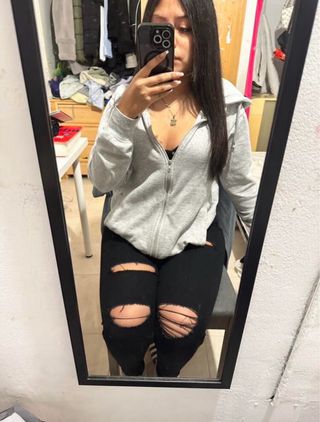 Vaqueros negros Shein rotos