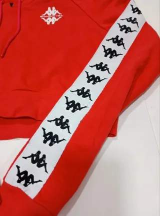 Kappa Moletom Cropped Vermelho Tamanho S