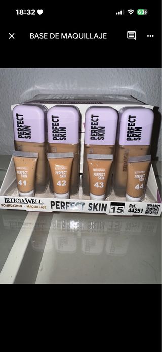 Base de Maquillaje Leticia Well Perfect Skin