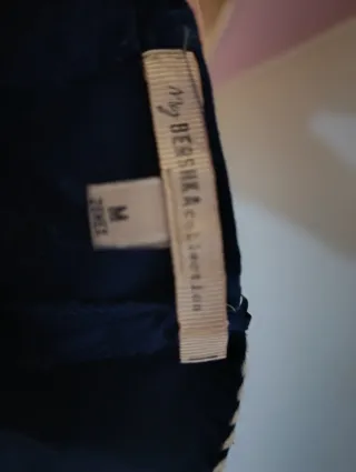 Vestido azul sin tirantes