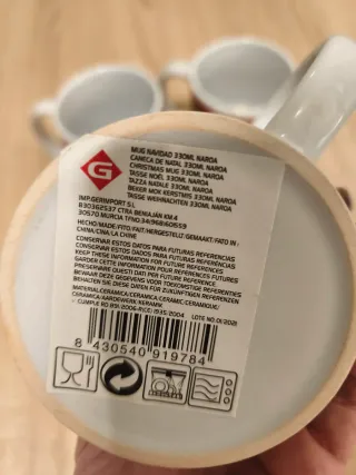 3 Tazas Cerámica Navidad