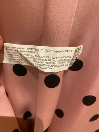 Camisa Zara lunares rosa y negro