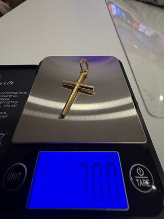 Cruz de oro macizo 7.00g