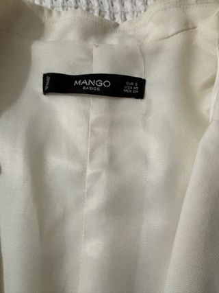 Chaqueta Mango Oversize Cruda Talla Única