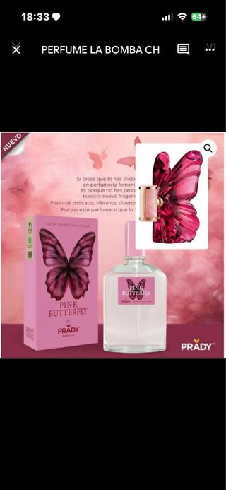 Colonia Pink Butterfly Prady