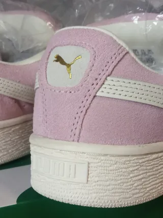 Puma Suede XL Rosa y Blanco 37.5
