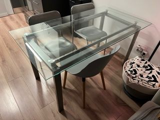 Mesa Comedor Cristal 150x80cm