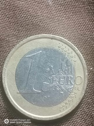 Moneda 1 Euro Italia 2002 Vitruvio