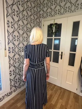 Vestido Ralph Lauren Rayas Azul Marino Blanco