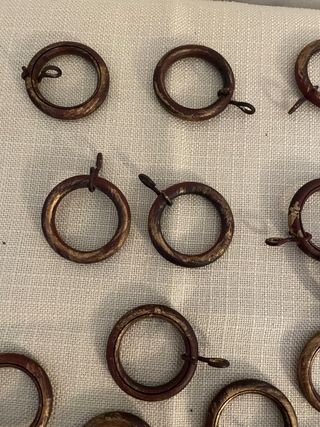 40 argollas para cortinas