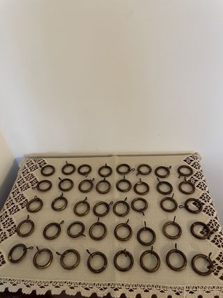 40 argollas para cortinas