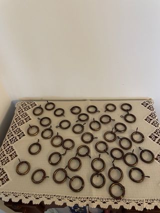 40 argollas para cortinas