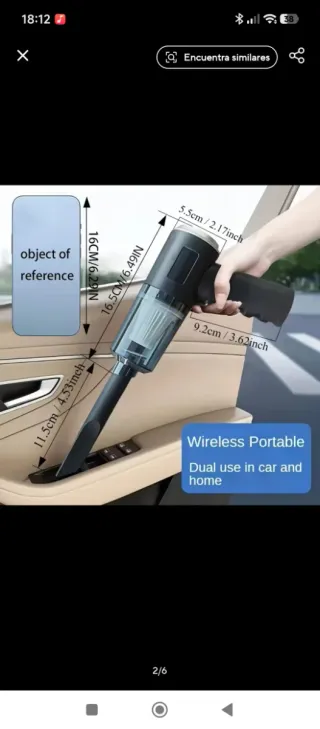 Mini aspirador y soplador USB