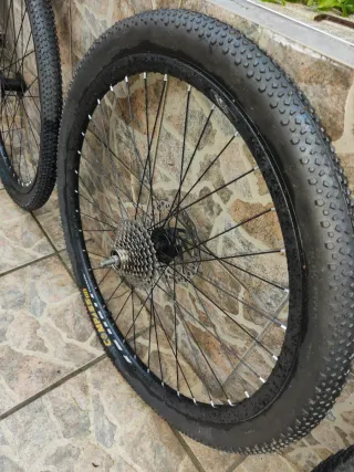 Ruedas MTB 27.5 +piñón de 9 VEL+2 DISCOS 160mm