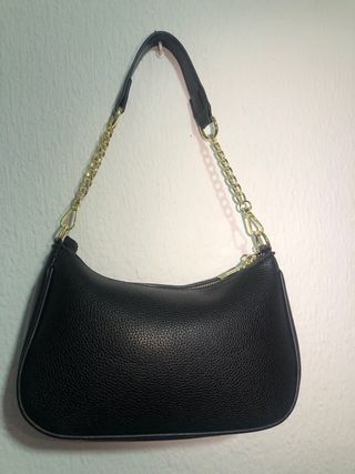 Bolso Negro Karley & Bag Cadena Dorada