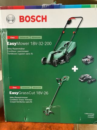 Kit Bosch per tosaerba e tagliabordi 18V