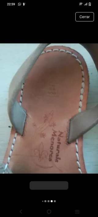 Sandalias Naturals Menorca Beige