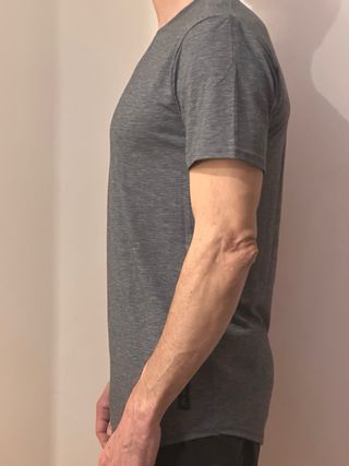 Camiseta Hollister Sport Knit Gris Manga Corta