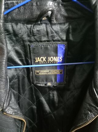 Chaqueta 100% Cuero Jack Jones Talla XL