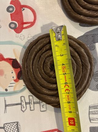 Moños fallera niña castaño extra claro