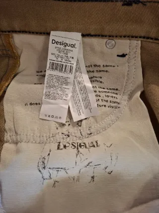 Jeans Desigual Beige Taglia It 50