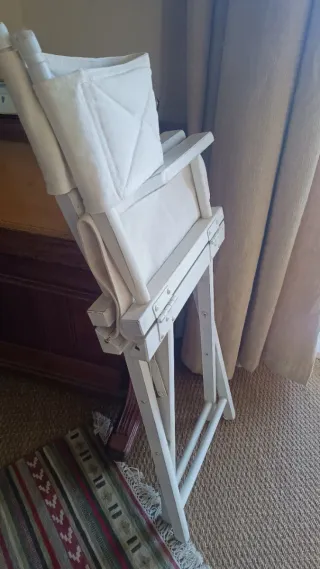 Silla Director Blanca Plegable