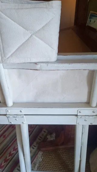 Silla Director Blanca Plegable