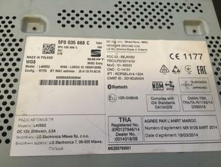 53924 pantalla gps 5f0035888c seat toledo (kg3)