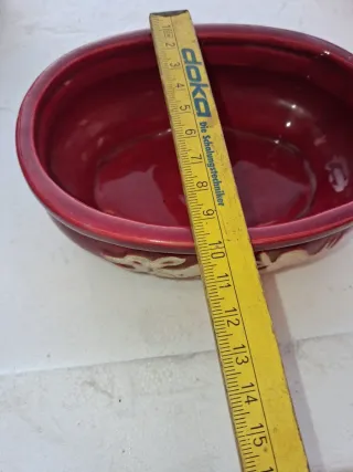 Vasetto rosso con drago