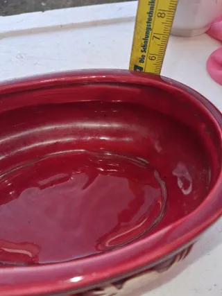 Vasetto rosso con drago