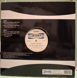 Vinilo Happy Nation - Girls Just Wanna Have Fun