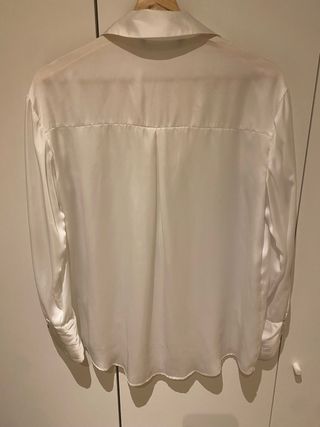 Camisa Zara Blanca Manga Larga