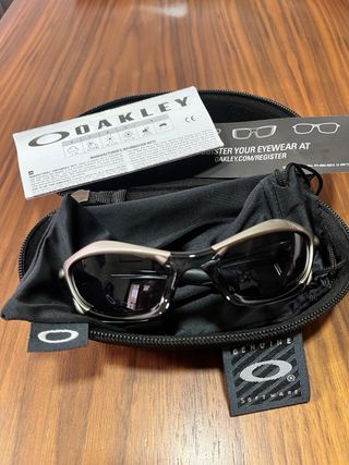 Oakley Splice Y2K Gafas de Sol Plata Negra