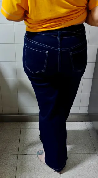 Pantalón vaquero mujer azul