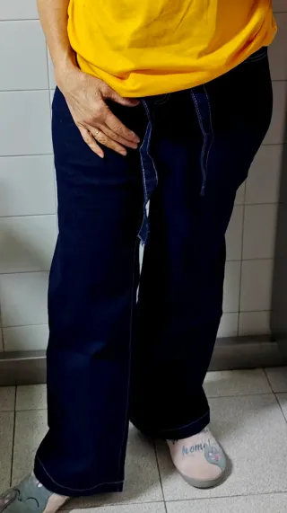 Pantalón vaquero mujer azul